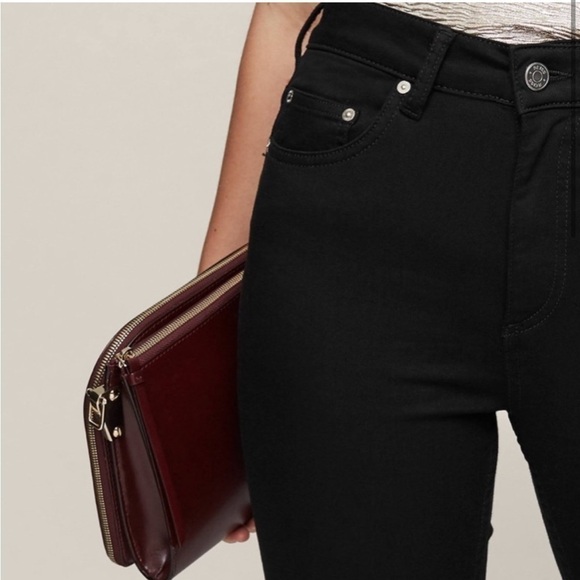 Reiss Stevie Skinny Jeans Black Size 30 - Picture 4 of 11